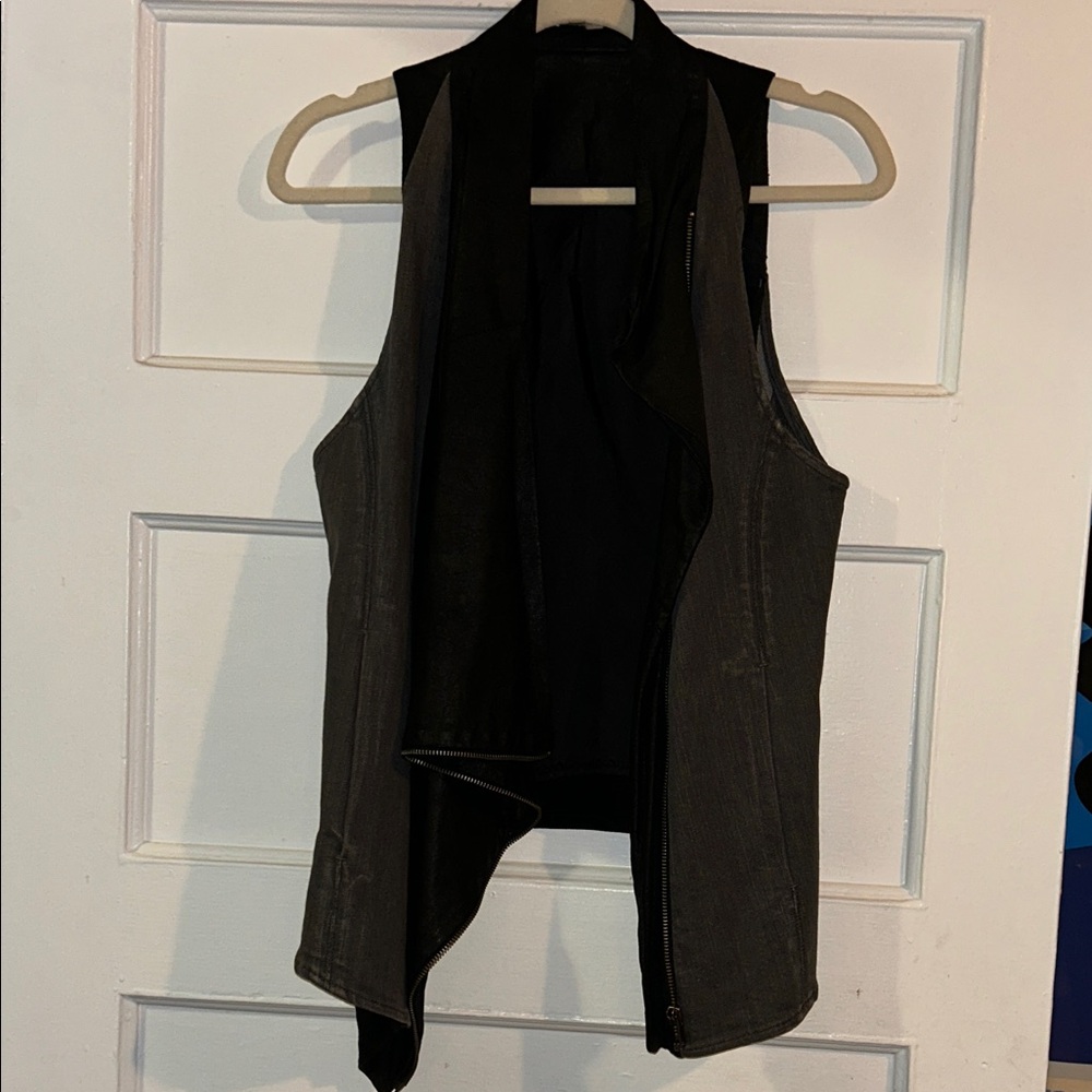 Helmut Lang Black and Gray Vest